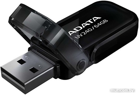 USB Flash A-Data UV240 64GB (черный)