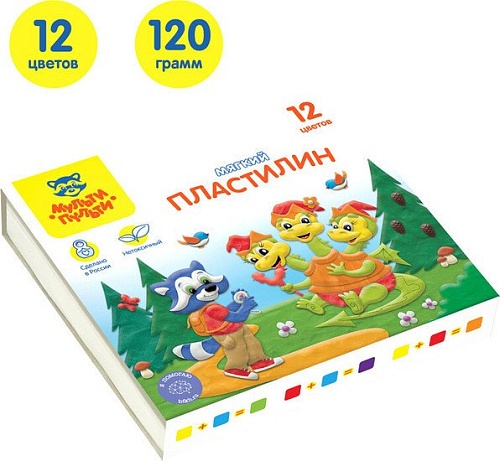 Пластилин Мульти-пульти Енот в сказке МП_41710 (12цв)