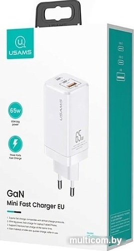Сетевое зарядное Usams US-CC110 (белый)