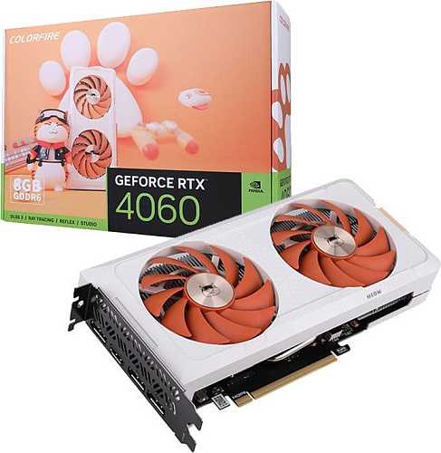 Видеокарта Colorful GeForce RTX 4060 MEOW-ORG 8GB-V
