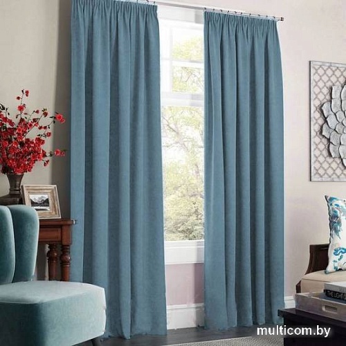 Комплект штор Pasionaria Софт 480x250 с подхватами (голубой)