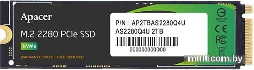 SSD Apacer AS2280Q4U M.2 PCIe Gen4 x4 2TB AP2TBAS2280Q4U-1