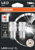 Светодиодная лампа Osram P21W LEDriving SL Red 2шт