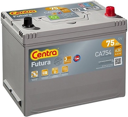 Автомобильный аккумулятор Centra Futura CA754 (75 А·ч)