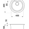 Кухонная мойка Elleci Ego Round Bianco Antico 62