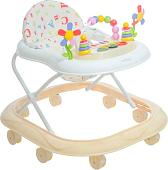 Ходунки Indigo ABC (бежевый/белый)