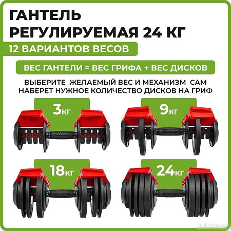 Гантель Bradex SF 1043 24 кг