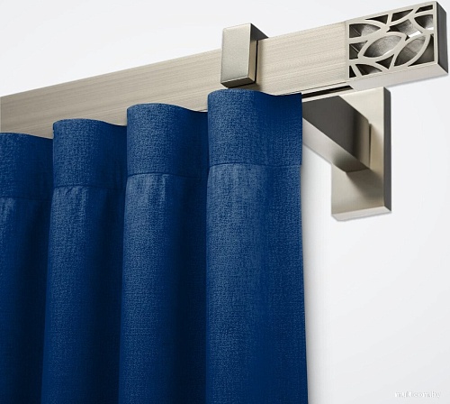 Карниз для штор Sundays Home Флэт Лайн Грид одинарный (составной, сатин, 4 м)