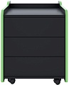 Тумба VMM Game Case 50 Black Green CS-2BKGN (черный/зеленый)