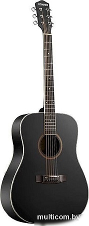 Акустическая гитара Donner DAG-1B Black (с комплектом аксессуаров)