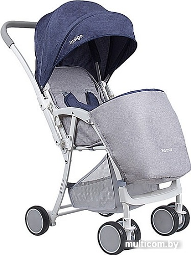 Коляска прогулочная «книга» Indigo Macros (синий)