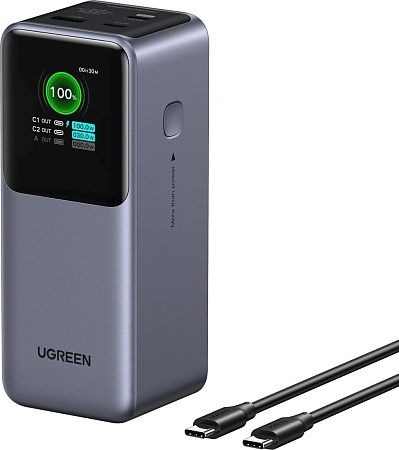 Внешний аккумулятор Ugreen PB721 20000mAh (серый)