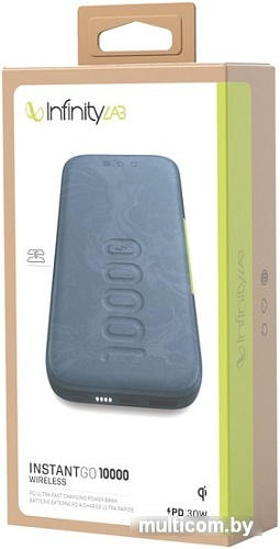 Внешний аккумулятор Infinity InstantGo 10000 Wireless (синий)