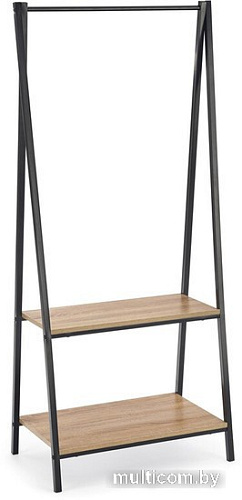 Стенка Millwood Сканди 5 64x40x170 (дуб золотой Craft/металл черный)