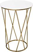 Журнальный столик RasGar Престиж Аллюр (золото/белый МДФ)