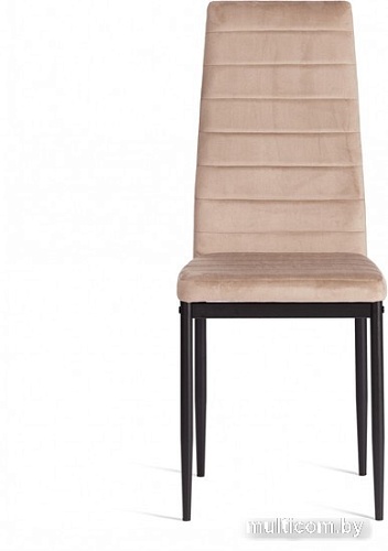 Стул TetChair Easy Chair металл/вельвет (бежевый/черный)