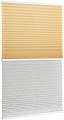 Плиссе Delfa Basic Uni СПШ-3105/3504 Basic Transparent (48x160, бежевый/белый)