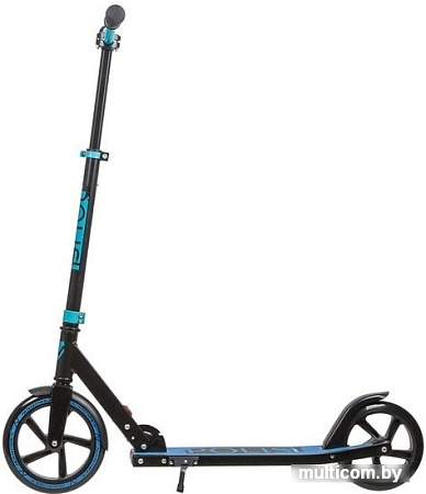 Самокат Novatrack Polis 230 Pro 230.POLIS.BL20 (черный/бирюзовый)