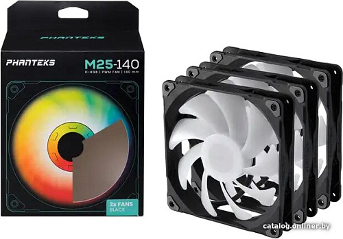 Набор вентиляторов Phanteks M25-140 D-RGB PH-F140M25_DRGB_PWM_BK01_3P