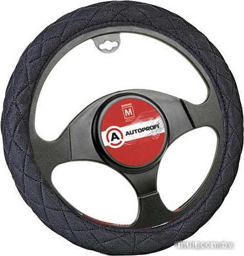Оплетка на руль Autoprofi SP-9020 BK (M) (черный)