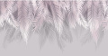 Фотообои Citydecor Пальмовые листья с оттенком (пудровый-серый) 500x270