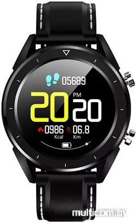 Умные часы NO.1 DT28 (черный, силиконовый ремешок)