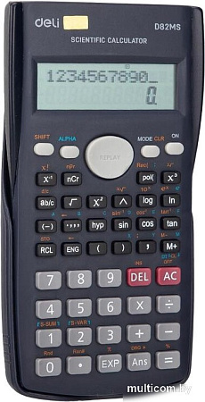 Инженерный калькулятор Deli ED82MS (темно-синий)