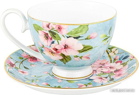 Сервиз Elan Gallery Яблоневый цвет на голубом 420441