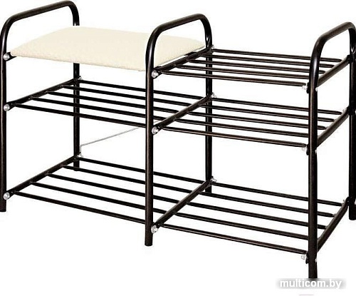 Полка для обуви Nika Люкс 3 ЭТЛ3 (черный)