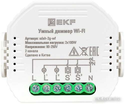 Реле EKF Wi-Fi Connect 2 канала SDSH-2G-WF