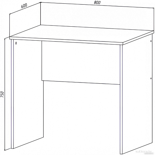Стол МДК СП1 800x600x750 (венге)