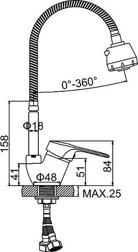 Смеситель Ledeme L4368-B