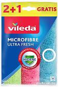 Салфетка хозяйственная Vileda Uitra Fresh микрофибра (2+1 шт)