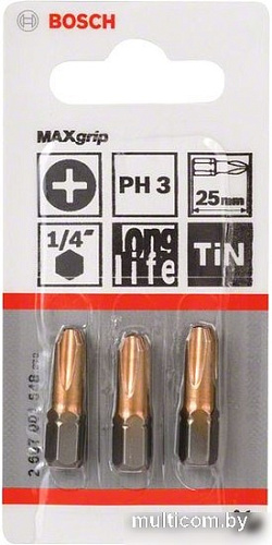 Набор бит Bosch 2607001548 3 предмета