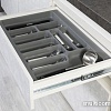 Лоток для столовых приборов Starax S-2293-G (серый)
