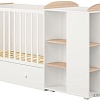 Кроватка-трансформер Polini Kids Ameli 900, с комодом (белый/дуб пастельный)