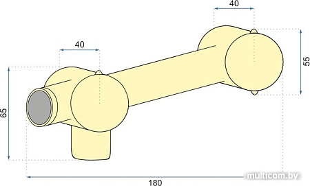 Смеситель Pea Lungo CM547812 (золотой)