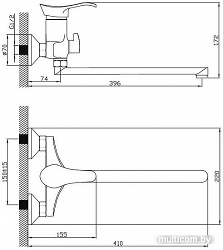 Смеситель Diadonna D80-222100