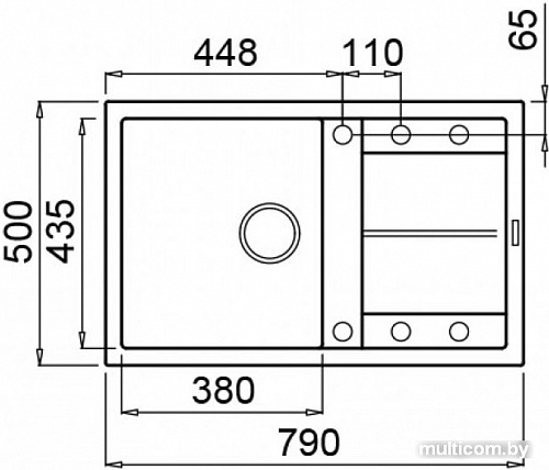 Кухонная мойка Elleci Unico 300 Cemento G48