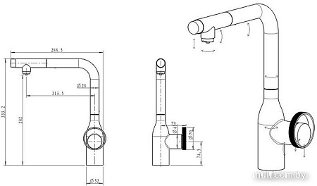 Смеситель Paulmark Urban Ur213104-B (беретта)