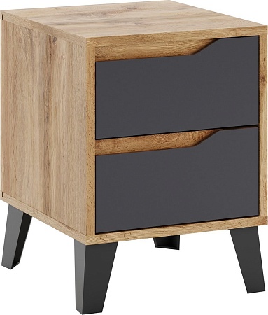 Тумба ЭлиГард Eyva 2S (дуб вотан/графит)