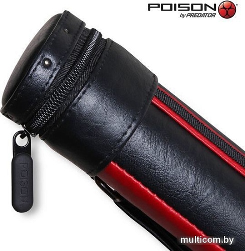 Чехол для кия Poison Armor Velcro 1x1 05105 (красный/черный)