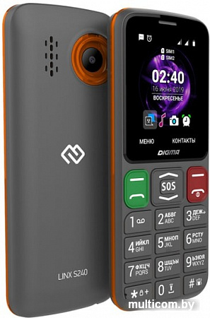 Мобильный телефон Digma Linx S240 (серый)