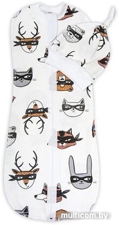 Пеленка-кокон Amarobaby Soft Hugs Супергерои (р-р 56-68)