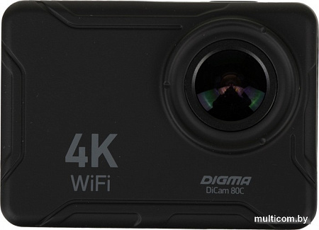 Экшен-камера Digma DiCam 80C (черный)