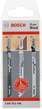 Набор оснастки Bosch 2607011436 (15 предметов)