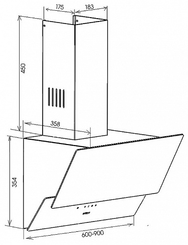 Каминная вытяжка Schaub Lorenz SLD DL9714