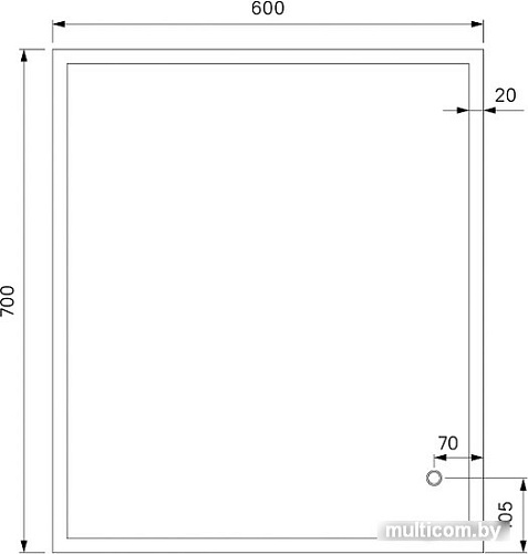 IDDIS Зеркало Brick BRI6000i98