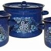 Набор кастрюль СтальЭмаль Голубика 1с112