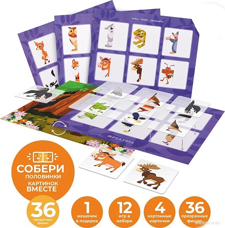 Mega Toys Лесные животные 17245